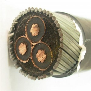 SANS 1339 XLPE isoleret 6mm 3 Core Swa armeret kabel til nominelle spændinger 3,8 / 6,6 KV til 19/33 KV