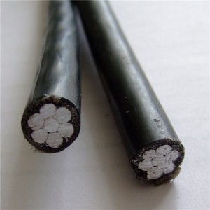Lavspændingsduplexisoleret ABC-strømkabel 2x16mm2 NFC 33-209 Standard