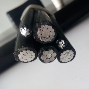 Aluminiums ledende overheadisoleret kabel abc-kabel til malaysia-macket
